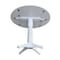 International Concepts Round 42, Round dual drop Leaf Pedestal Table, 36.3  inH, White, 42 W, 42 L, 36.3 in H, Wood, White K08-42DPT-27B-6B - alternate 8